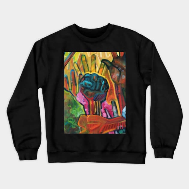 Raised fist Crewneck Sweatshirt by Beck Lane